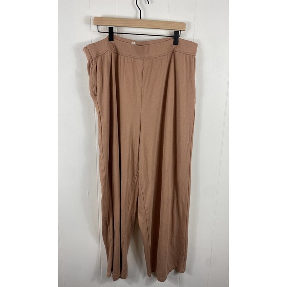 Yitty by Fabletics Lizzo Body Butter Straight Leg Pull On Pant Peach Women's 3X - Picture 1 of 7